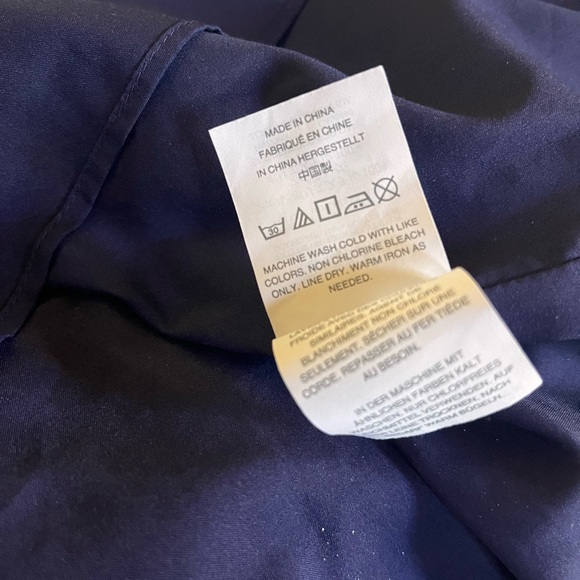 Madewell Climbing Vine Faux Wrap Skirt Midi Hi Low Navy Blue Floral Print 12 - Picture 8 of 8